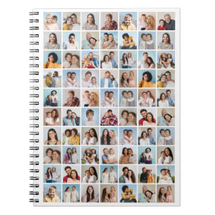 Caderno Espiral Crie sua própria colagem de fotos 70