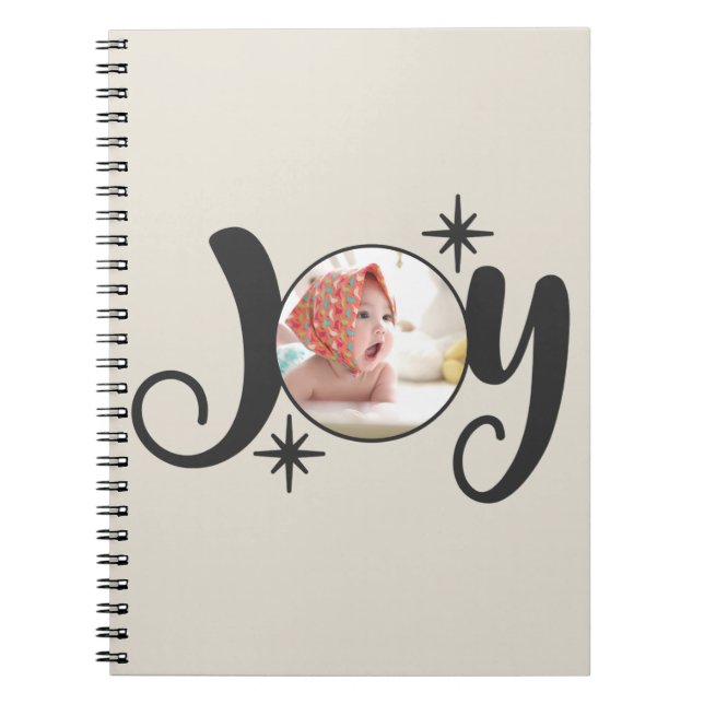 Caderno Espiral Crie Sua Própria Foto de ALEGRIA (Frente)
