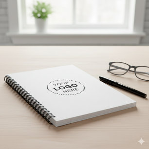 Caderno Espiral Crie sua própria foto espiral branca do design per
