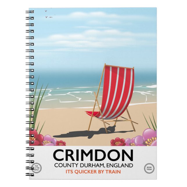 Caderno Espiral Crimdon, Condado de Durham, Inglaterra. (Frente)