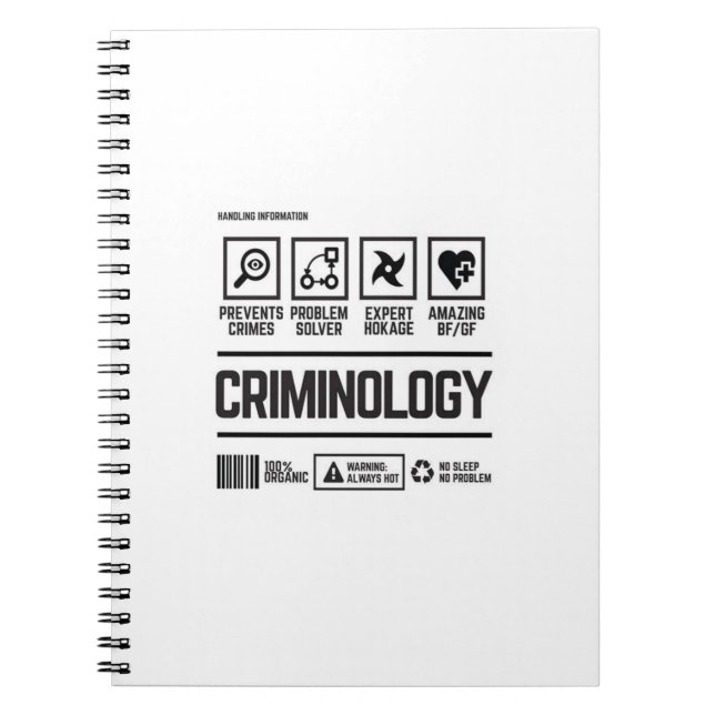 Caderno Espiral criminologia (Frente)