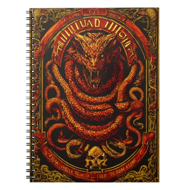 Caderno Espiral Crimson Wyrm* (Frente)