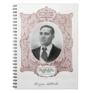 Caderno Espiral Crispus Attucks: mártir da Revolução Americana