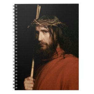 Caderno Espiral Cristo com Thorns. Notebook Fine Art Gift