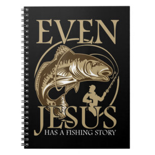 Caderno Espiral Cristo Cristão Religioso Até Jesus Tem Um Peixe