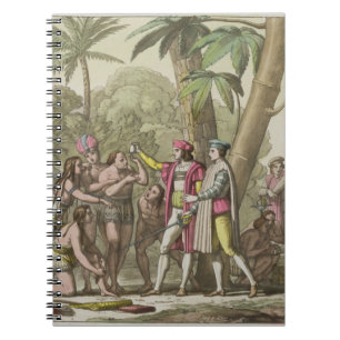 Caderno Espiral Cristóvão Colombo (1451-1506) com Ameri nativo
