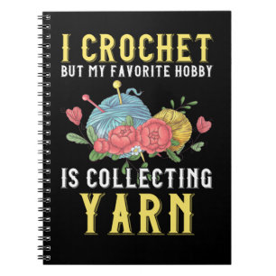 Caderno Espiral Crochet Crafting Hobby Coletando Fios