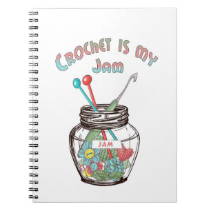 Caderno Espiral Crochet é meu Jam