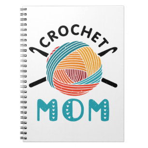 Caderno Espiral Crochet Mãe Crocheting Lover Crocheter Mulheres