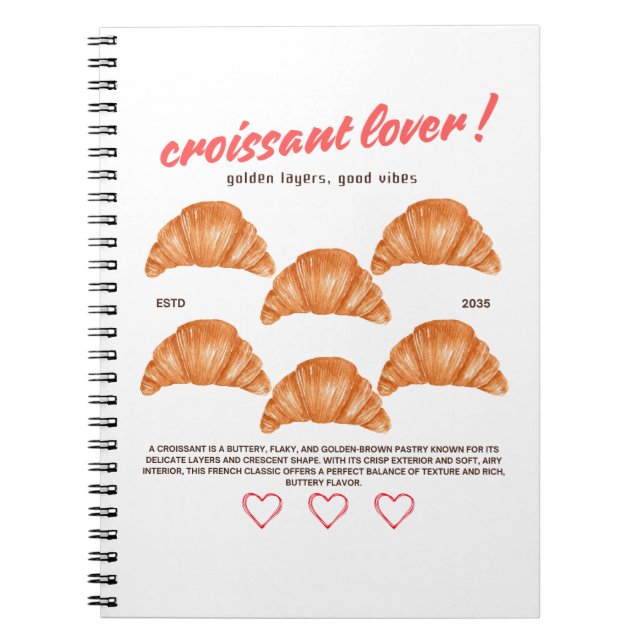 Caderno Espiral croissant (Frente)