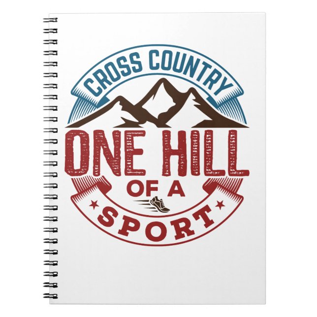 Caderno Espiral Cross Country One Hill of a Sport (Frente)