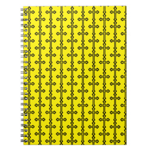 Caderno Espiral Cruz cristã negra