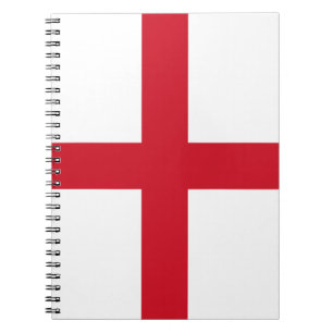 Caderno Espiral Cruz das Ruas George ~ Flag da Inglaterra