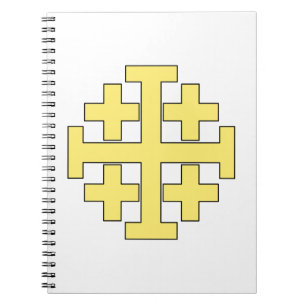 Caderno Espiral Cruz de Jerusalem