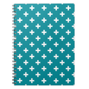 Caderno Espiral Cruz de polca branca em choro