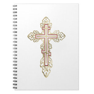 Caderno Espiral Cruz ortodoxa