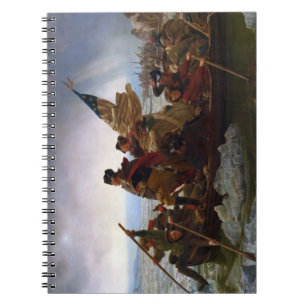 Caderno Espiral Cruzando Delaware 1776: General George Washington