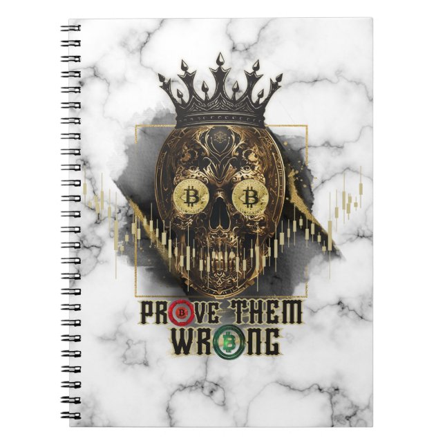 Caderno Espiral Crypto Motivation | Bitcoin | Prove them wrong  (Frente)
