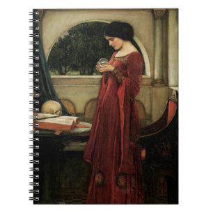 Caderno Espiral Crystal Ball por John William Waterhouse