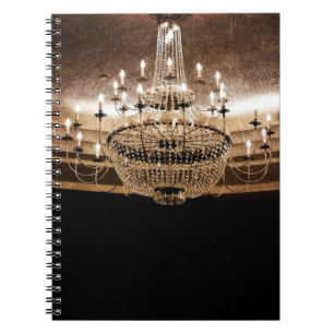 Caderno Espiral Crystal Chandelier Dazzle Glitz - Livro de Notas