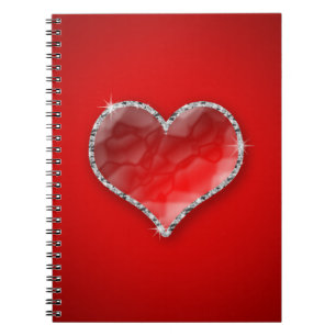 Caderno Espiral Crystal Heart