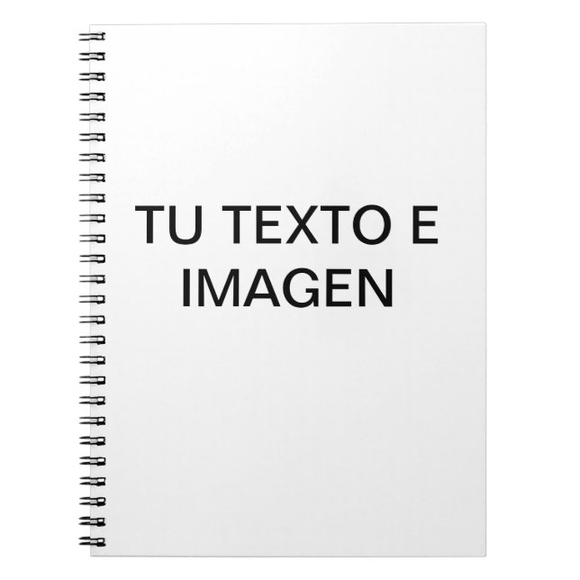 Caderno Espiral Cuaderno básicos editáveis por personalizável (Frente)