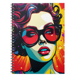 Caderno Espiral Cuaderno Comic Pop Art Girl