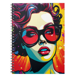 Caderno Espiral Cuaderno Comic Pop Art Girl