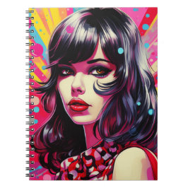 Caderno Espiral Cuaderno Comic Pop Art Girl