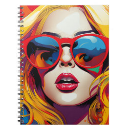 Caderno Espiral Cuaderno Comic Pop Art Girl