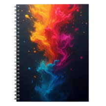 Cuaderno de fuego multicolor