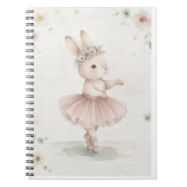 Caderno Espiral Cuaderno de notas estético de conejita para niñas