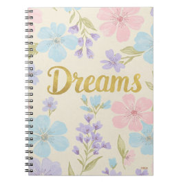 Caderno Espiral Cuaderno Dreams Floral Pattern