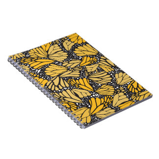 Caderno Espiral Cuaderno estampado mariposa monarca