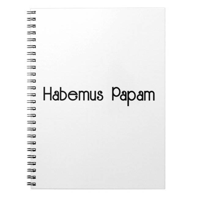 Caderno Espiral Cuaderno Habemus Papam (Frente)