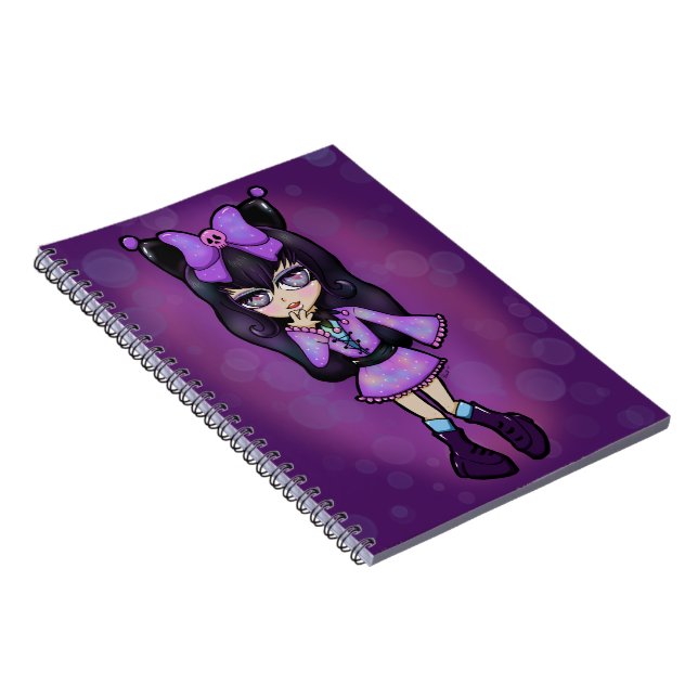 Caderno Espiral Cuaderno Kuromi fanart (Lado Direito)