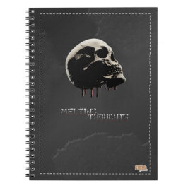 Caderno Espiral Cuaderno Skull Melting Thoughts