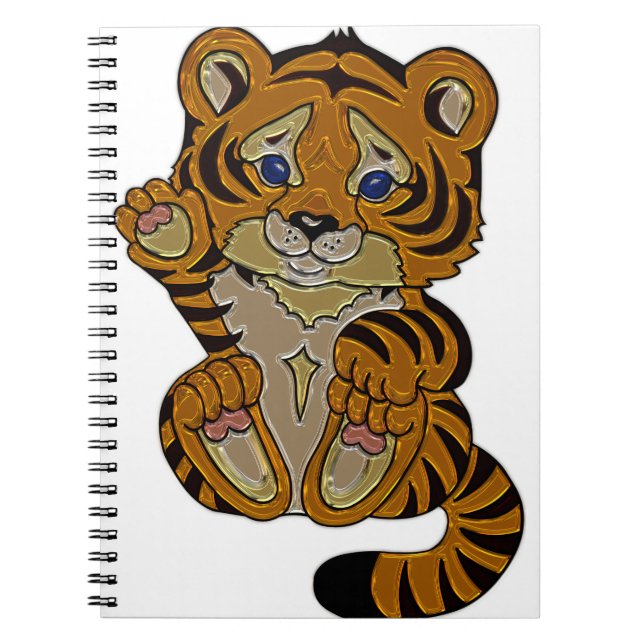 Caderno Espiral Cubo de Tigre (Frente)