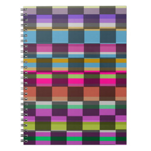 Caderno Espiral Cubos coloridos