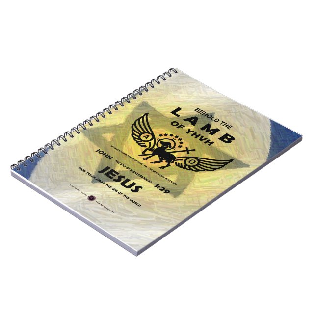 Caderno Espiral Cuidado com a lâmpada de YHVH (Left Side)