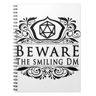Caderno Espiral Cuidado com o sorridente DM V4