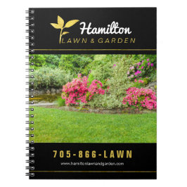 Caderno Espiral Cuidado customizável do gramado e livro de nota de