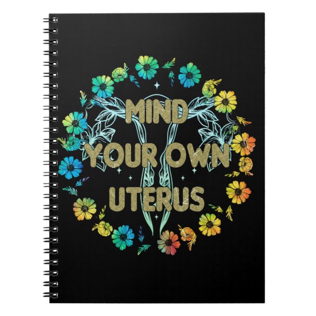 Caderno Espiral Cuide do seu útero (Frente)