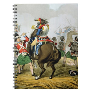 Caderno Espiral Cuirassiers franceses na batalha de Waterloo,