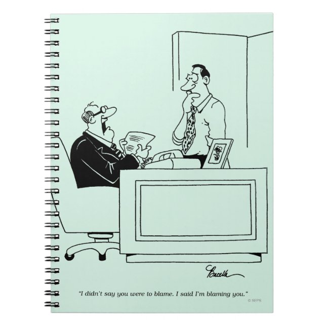Caderno Espiral Culpa do escritório (Frente)