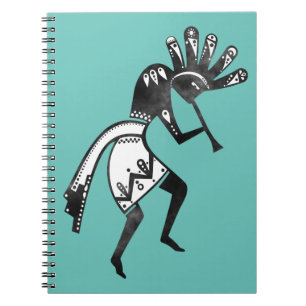 Caderno Espiral Cultura de americanos nativos - Dançando Kokopell