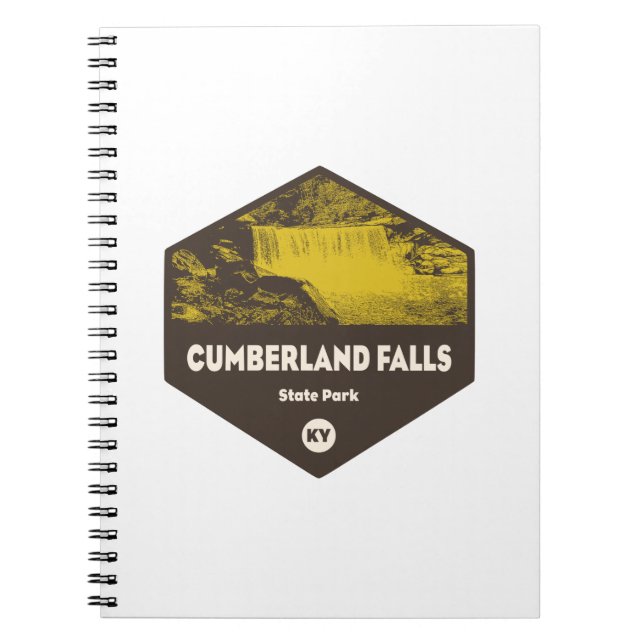 Caderno Espiral Cumberland Falls State Park Kentucky (Frente)