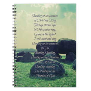 Caderno Espiral Cumprir as promessas de Deus Christian Hymn