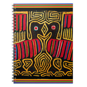 Caderno Espiral Cuna Indian Mola Duck Design