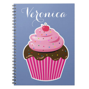 Caderno Espiral Cupcake